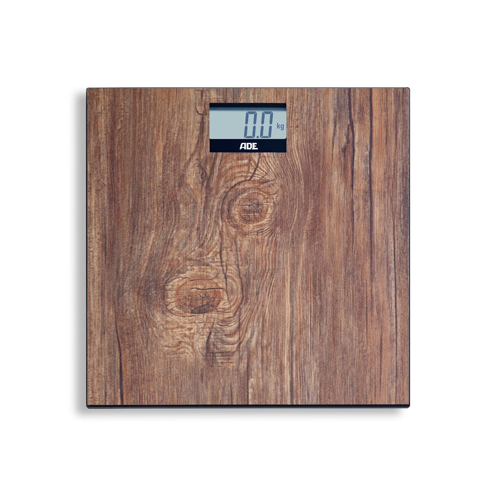Holly digital bathroom scale w Wood Look