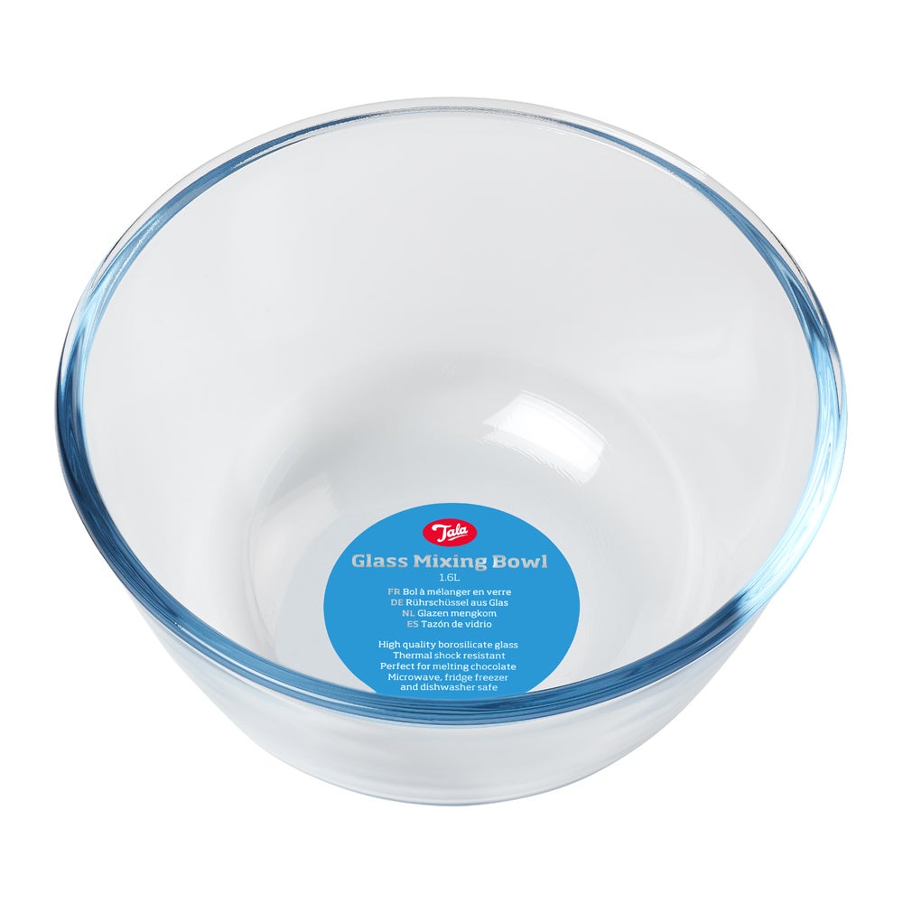 Borosilicate glass mixing bowl 1,6L