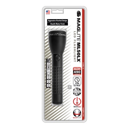 Flashlight ML50LX LED for 2 C-cell matte black in