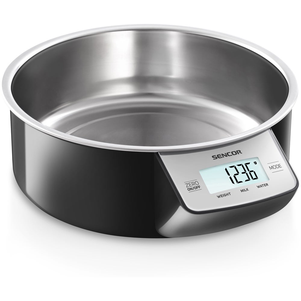 SENCOR Digital köksvåg 5 kg med löstagbar skål 1l