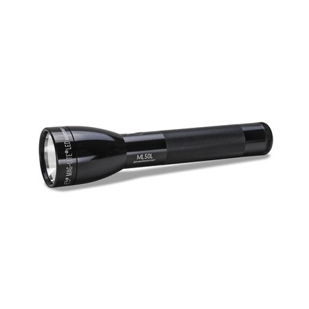 Flashlight, ML50L LED black for 2 C-cell batteries