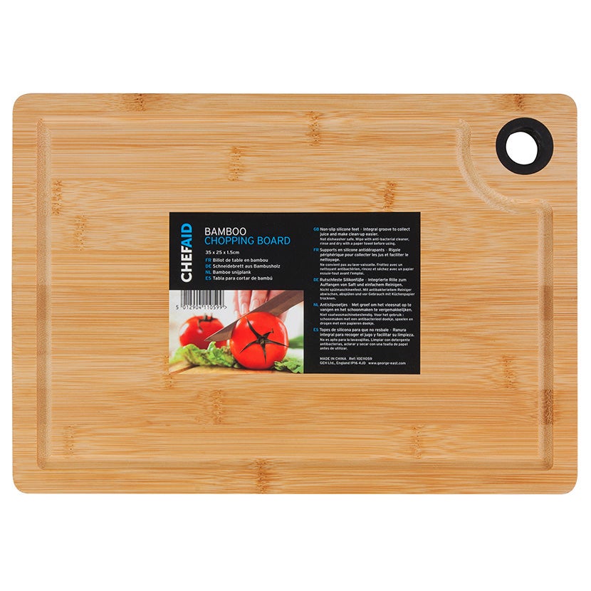 Chef Aid Bamboo Chopping Board 35x25x1.5cm