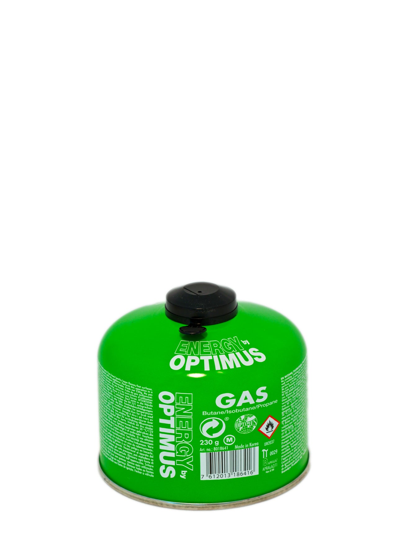 Gas canister 230 g (butan, propan, isobutan)