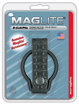 Basketweave belt holster with ring for D-cell & Ma