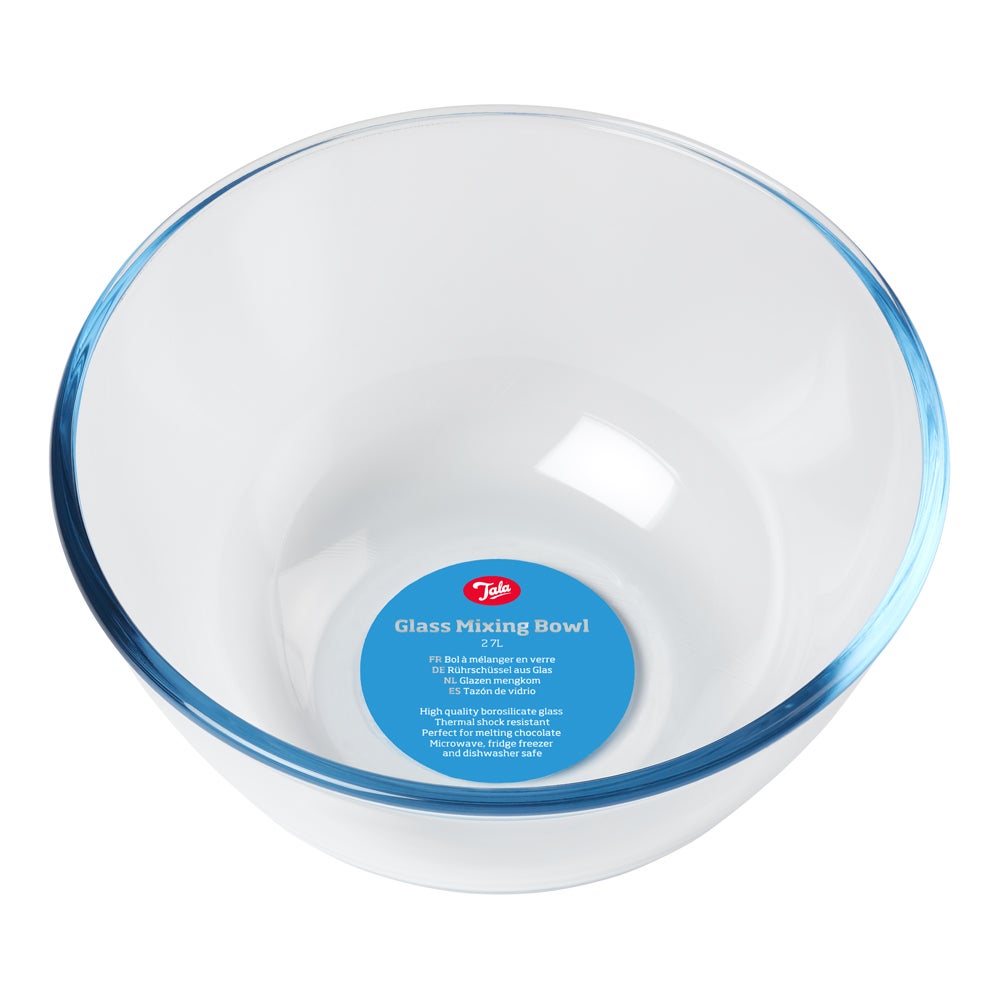 Borosilicate glass mixing bowl 2,7 L